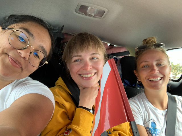 Me (left), Nathalie (middle) and Vanessa (right)