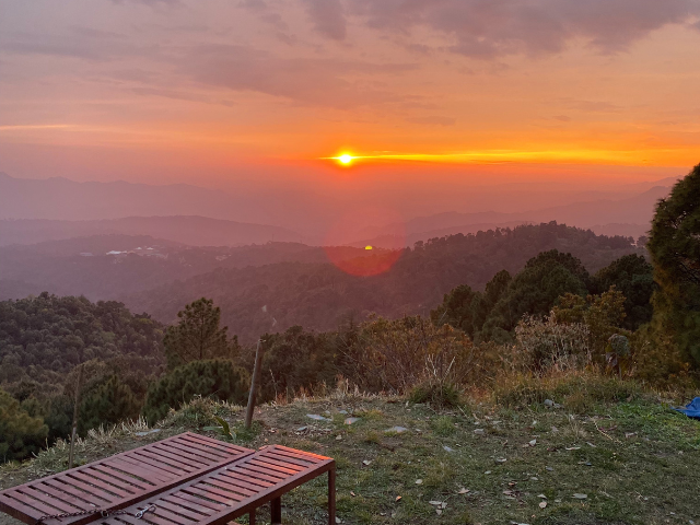 sunset india outside fresh air mountains